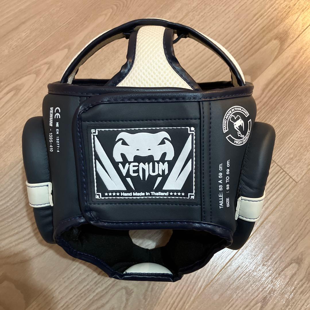 Venum ボクシングヘッドギア Lサイズ ネイビー/ホワイト