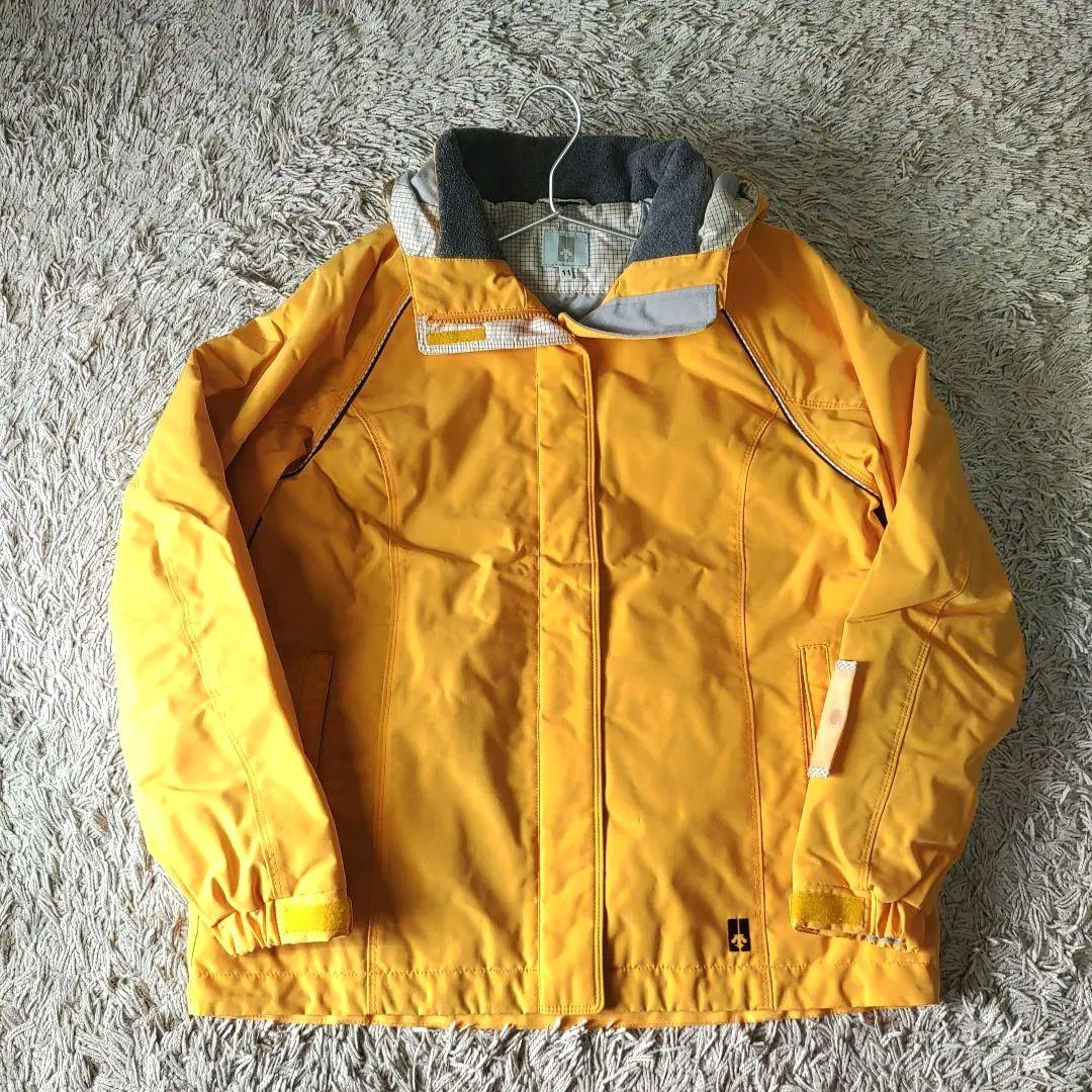 【美品】DESCENTE　デサント　スノボー　スキーウェア　イエロー　レディース