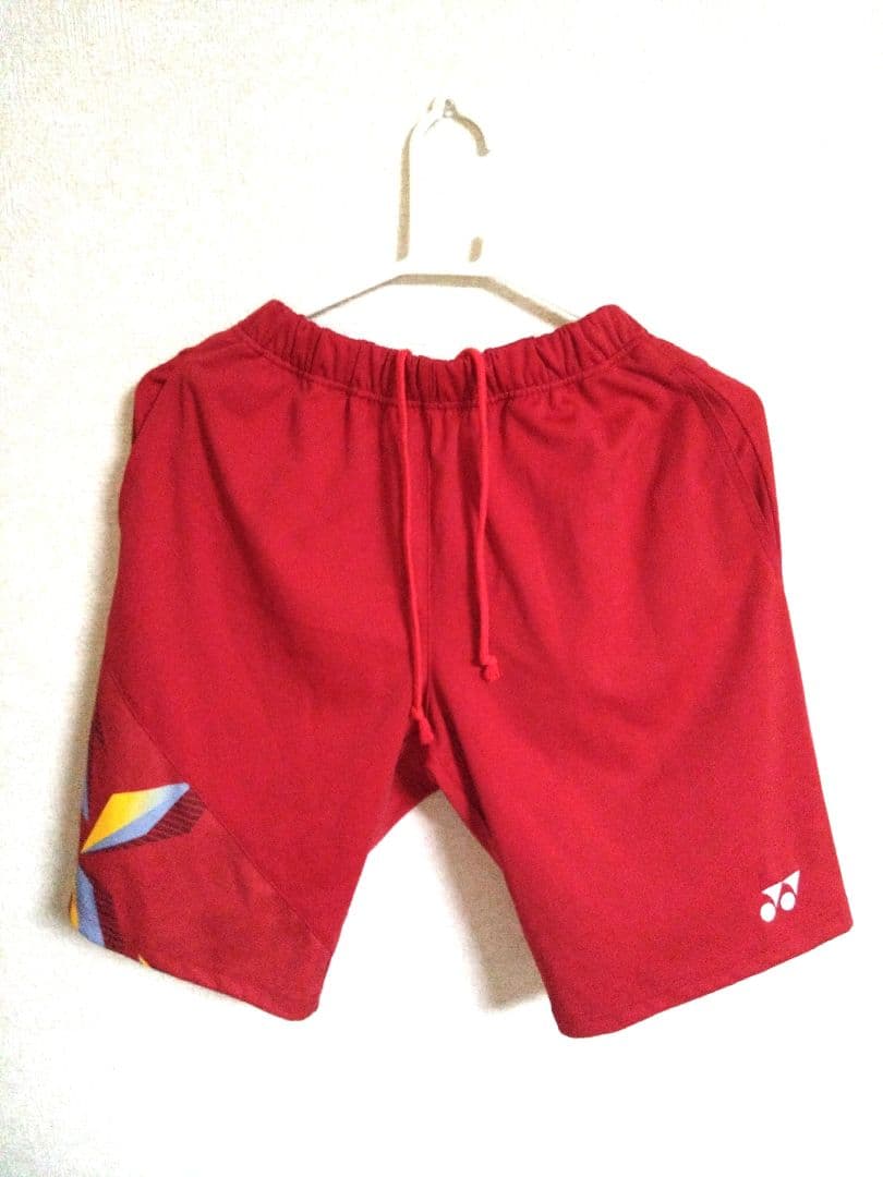 YONEXヨネックスレッドハーフパンツ