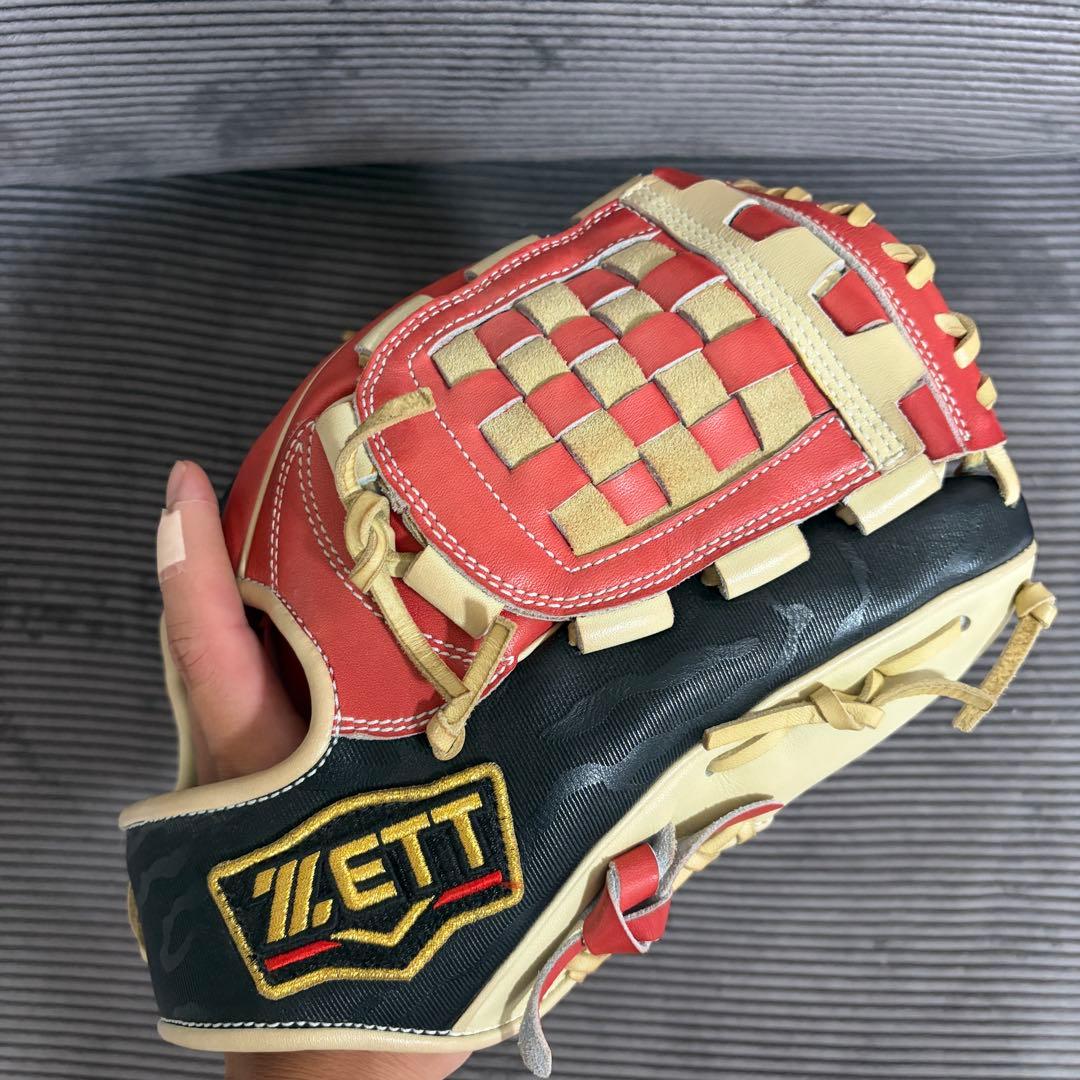 ☆美品☆ ZETT PROSTATUS 軟式グラブ 内野用