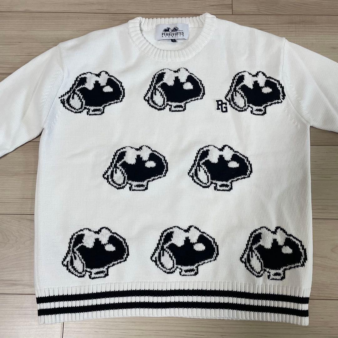 【美品】PEARLY GATES×PEANUTSコラボ セーター スヌーピー