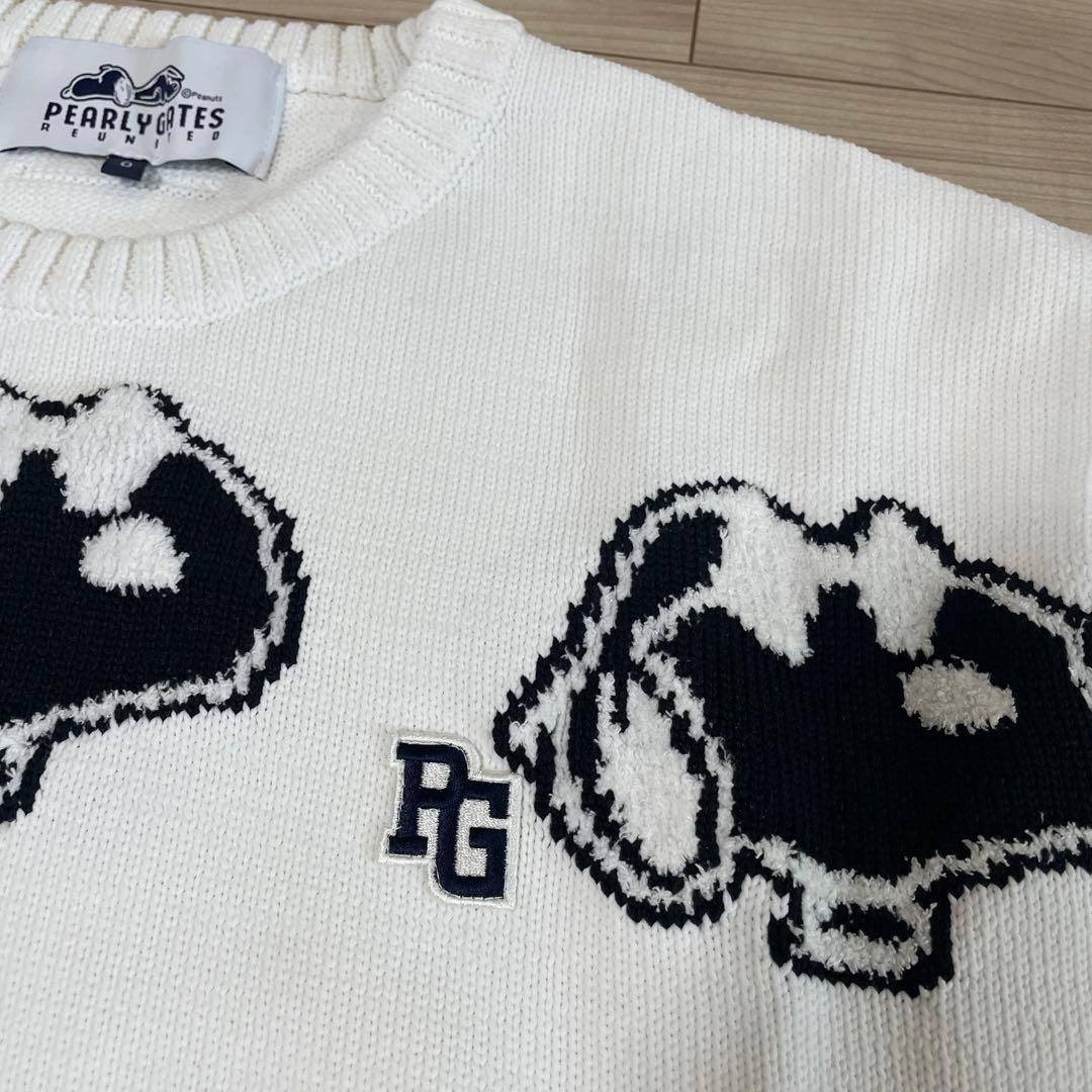【美品】PEARLY GATES×PEANUTSコラボ セーター スヌーピー