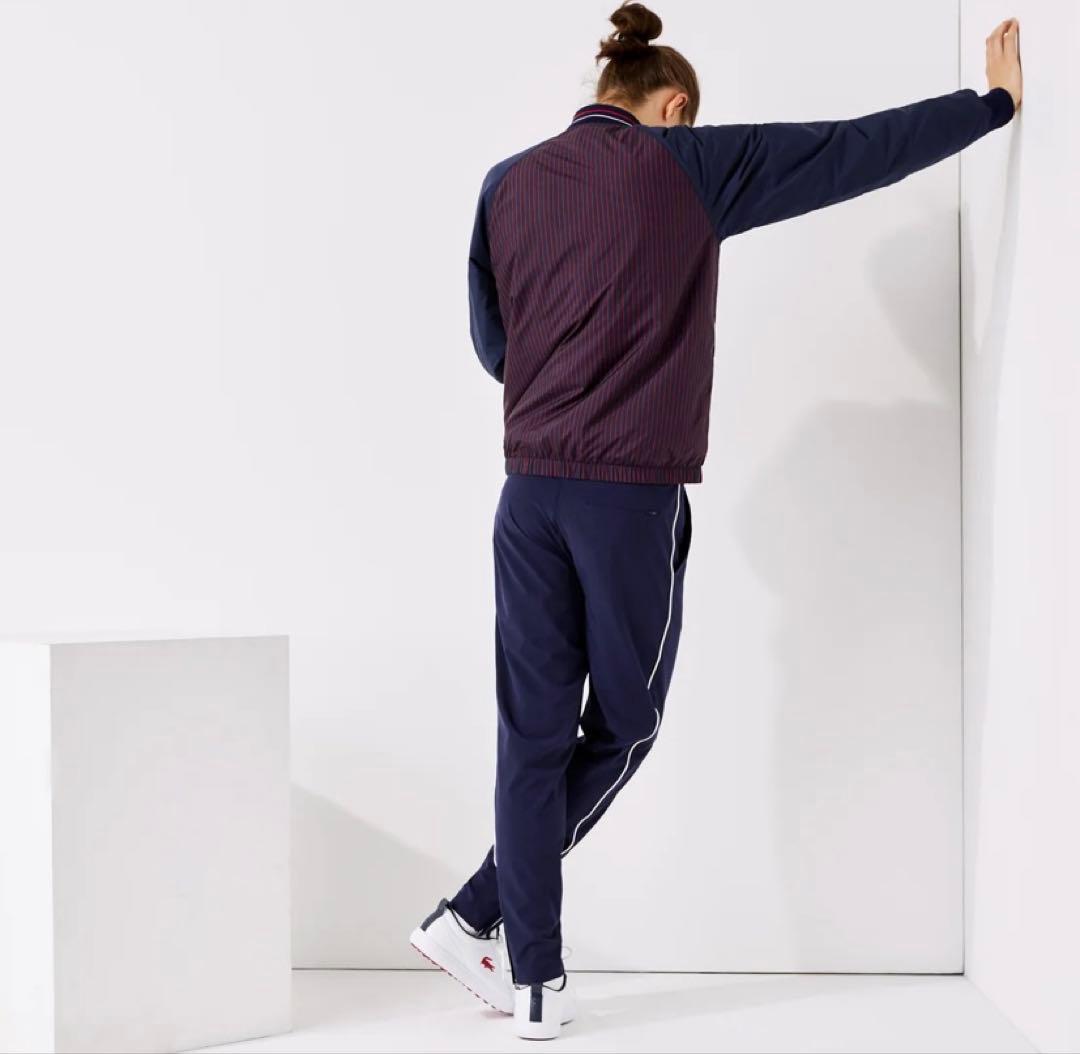 LACOSTE SPORT 撥水ストライプジップゴルフジャケット