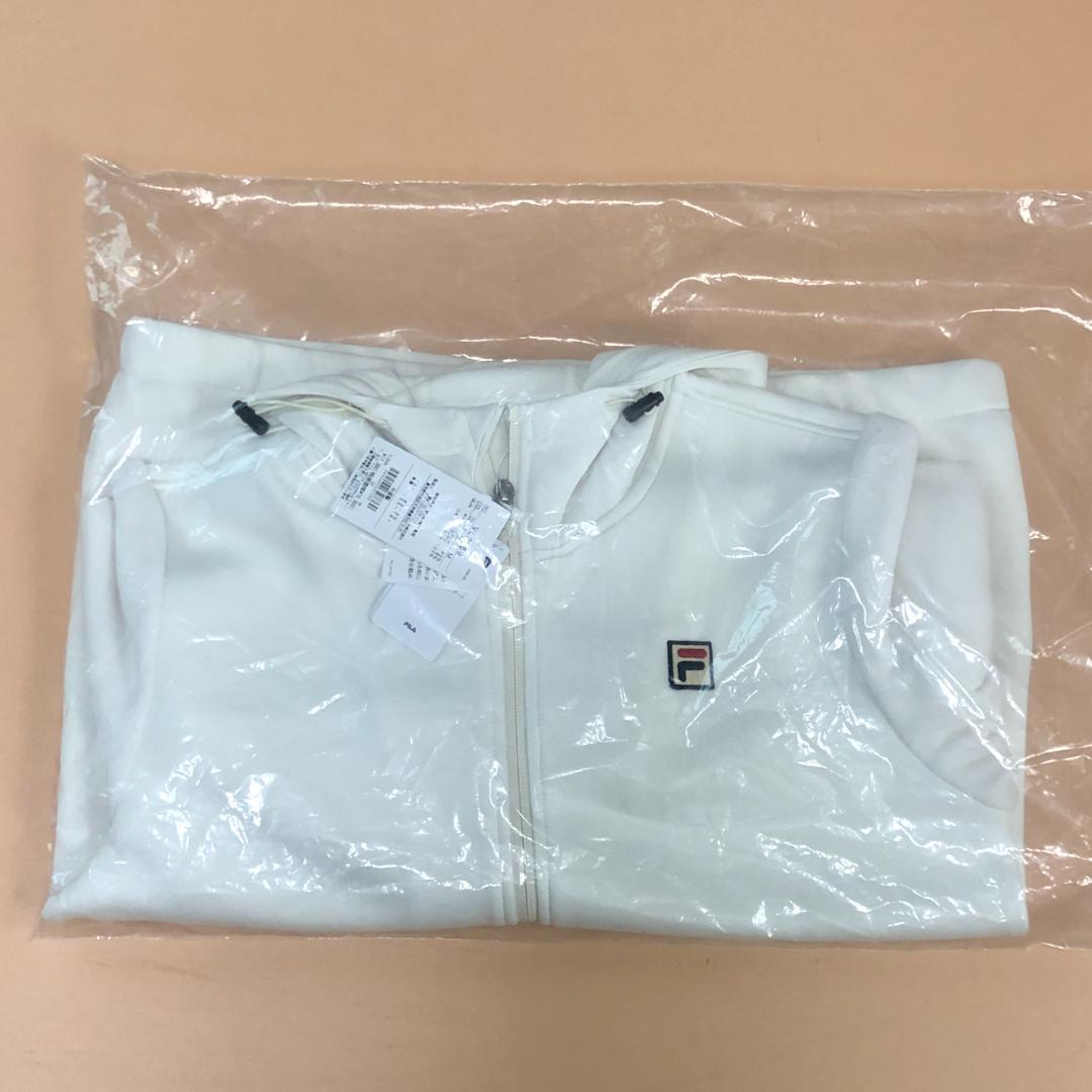 FILA　テニスウェア　フルジップアップパーカー　M【新品】ホワイト　スエット
