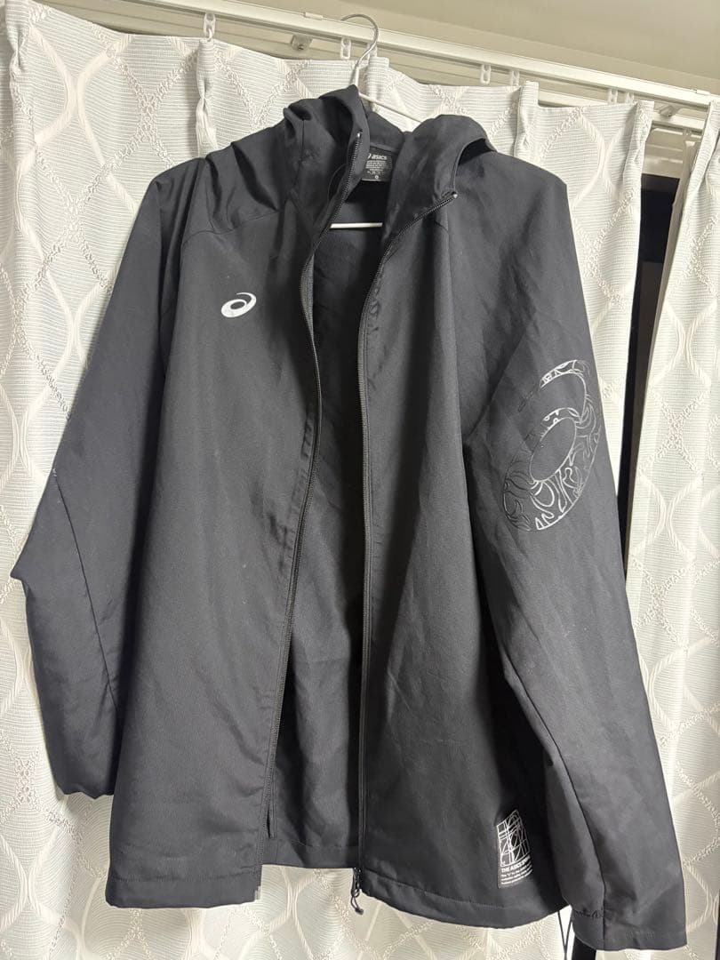 ASICS ブラック ジャージ上下セット　XL