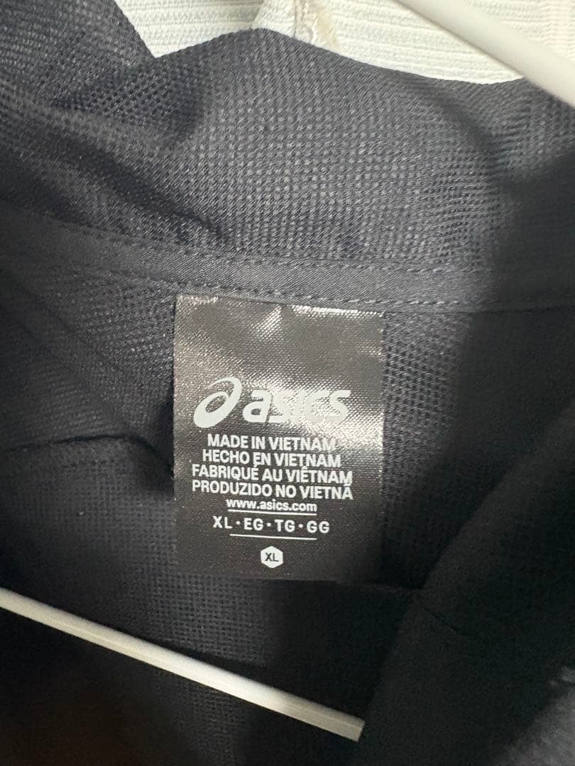 ASICS ブラック ジャージ上下セット　XL