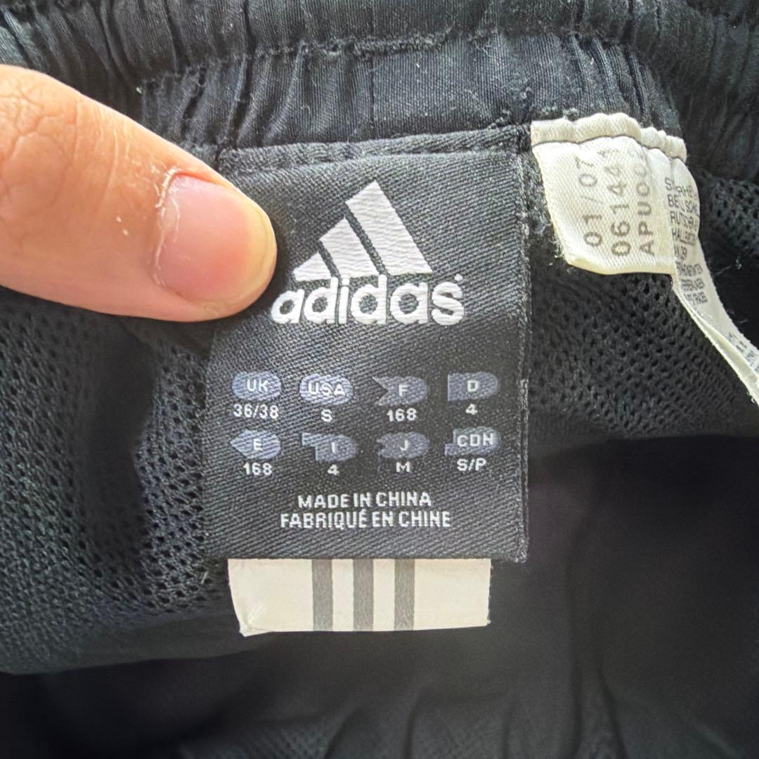 adidas ACミラン サッカーピステパンツ刺繍ロゴ サイズM ブラック