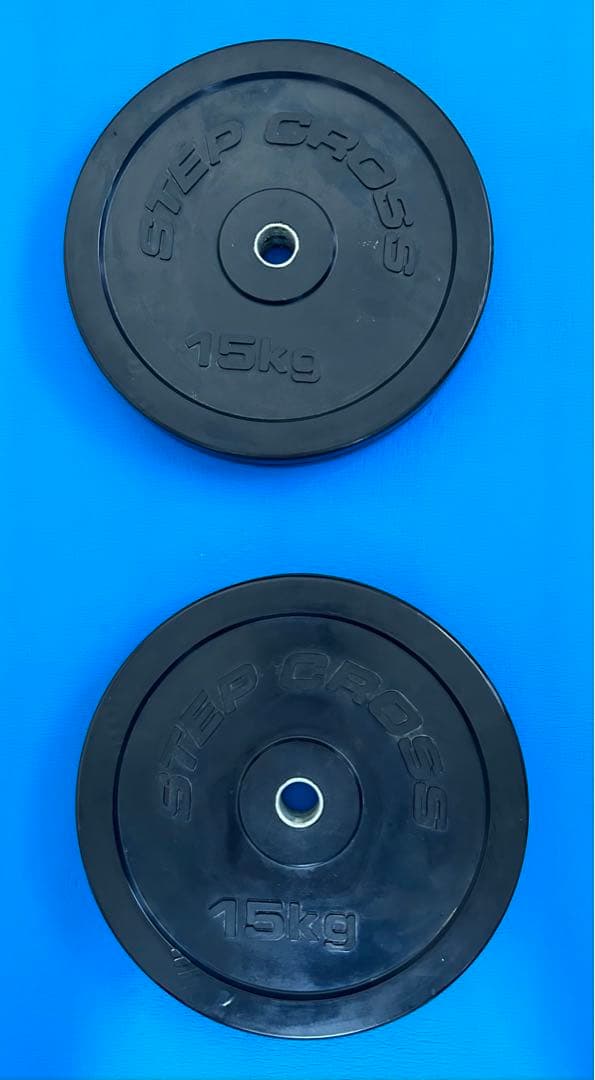 STEP CROSS 15kg プレート ラバーコーティング　28ミリ 2枚