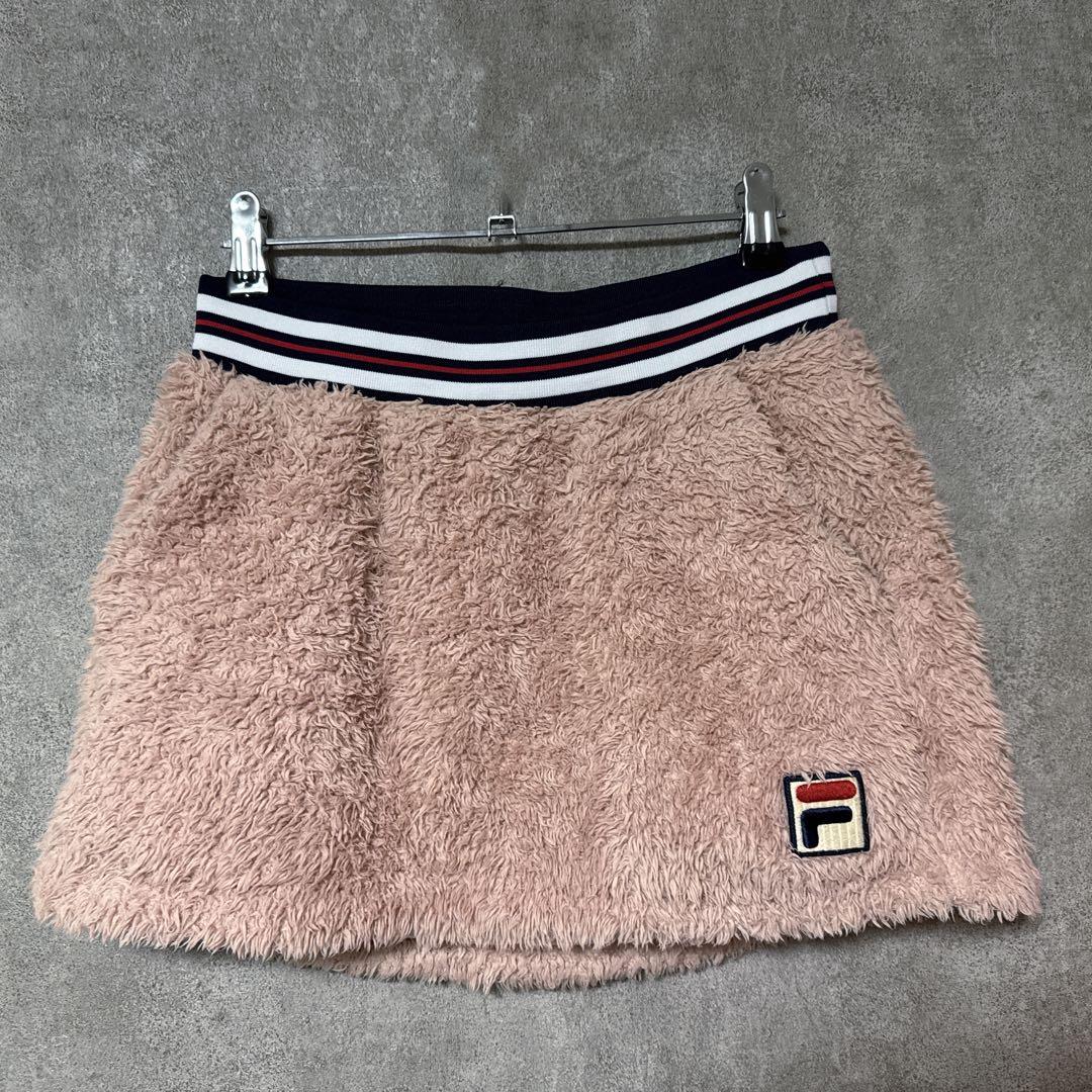 FILA フィラ モコモコ スカート スコート テニス ウェア ピンク系 M