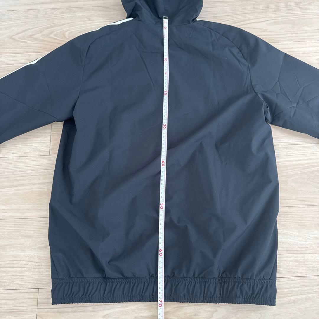 adidas ブラック ウィンドブレーカー
