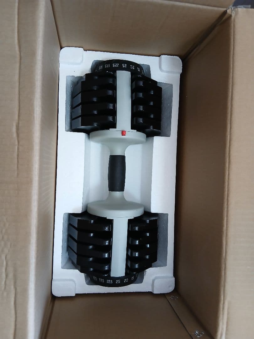 ①ativafit 可変式ダンベル 2.5kg〜25kg 1個