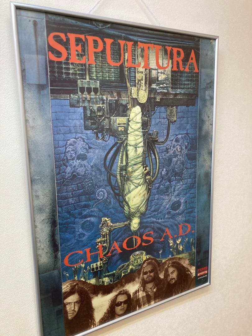 SEPULTURA CHAOS A.D. B2告知ポスター 1993年