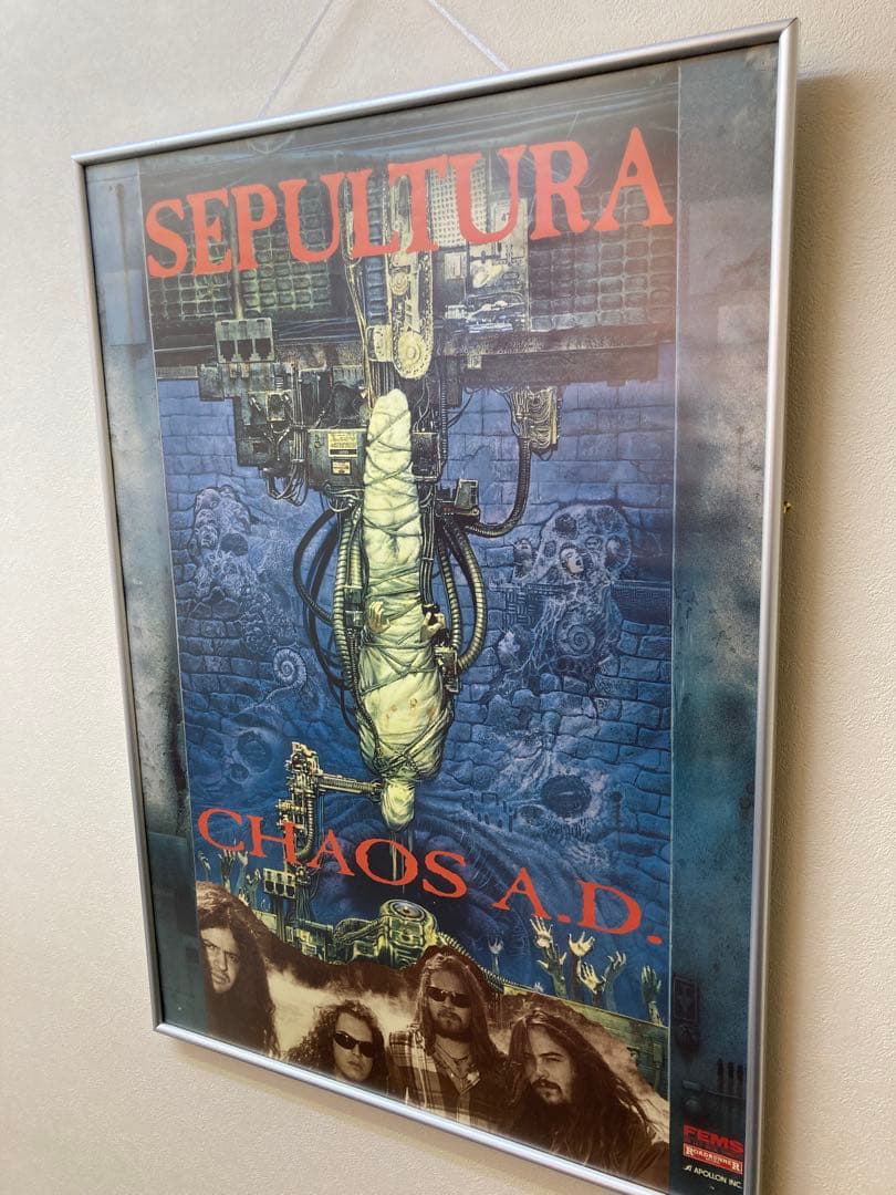 SEPULTURA CHAOS A.D. B2告知ポスター 1993年