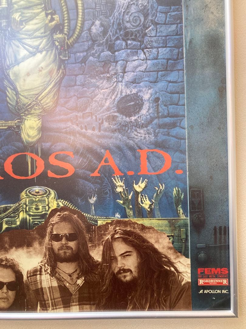 SEPULTURA CHAOS A.D. B2告知ポスター 1993年