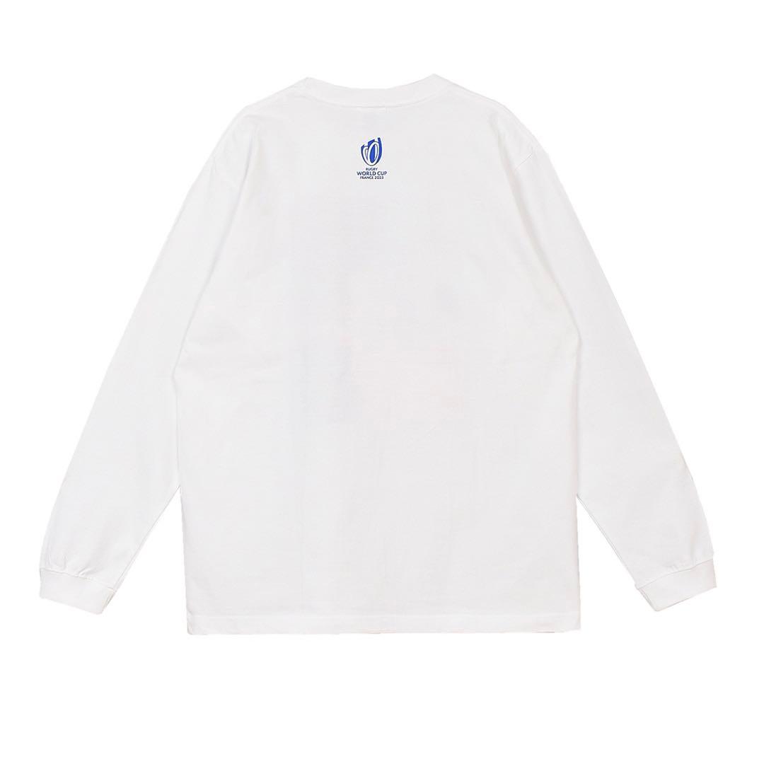 RWC 2023 グラフィックデザインロングリープTシャツSQUARE ホワイト
