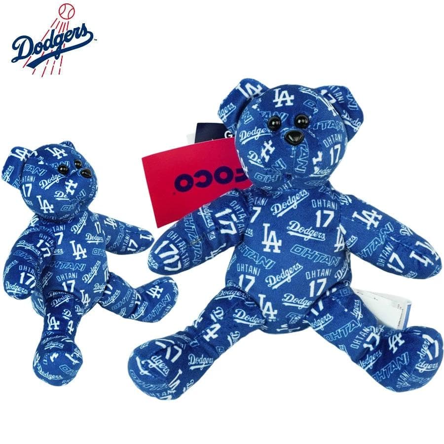 新品ドジャースMLB公式大谷翔平くまテディーベアWBCぬいぐるみDODGERS