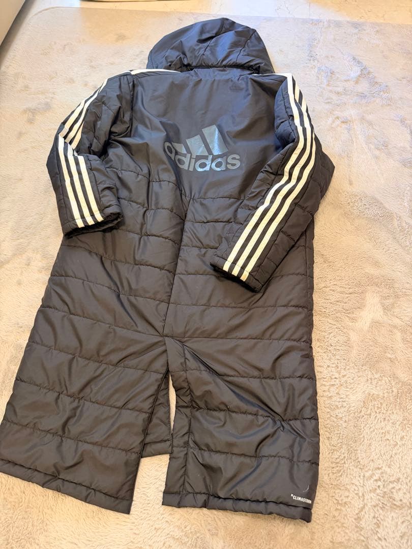 ベンチコート　150 adidas 黒　美品　クリーニング済　キッズ