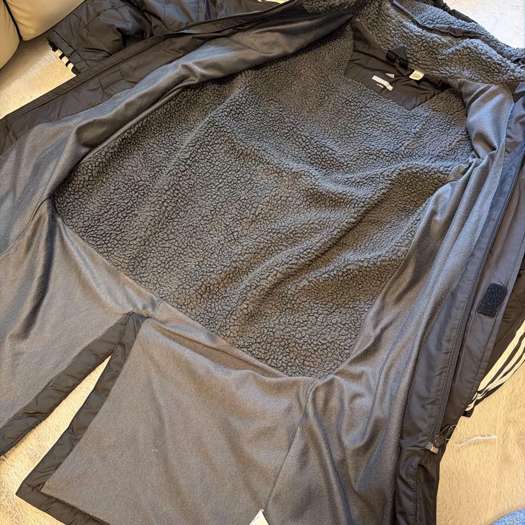 ベンチコート　150 adidas 黒　美品　クリーニング済　キッズ