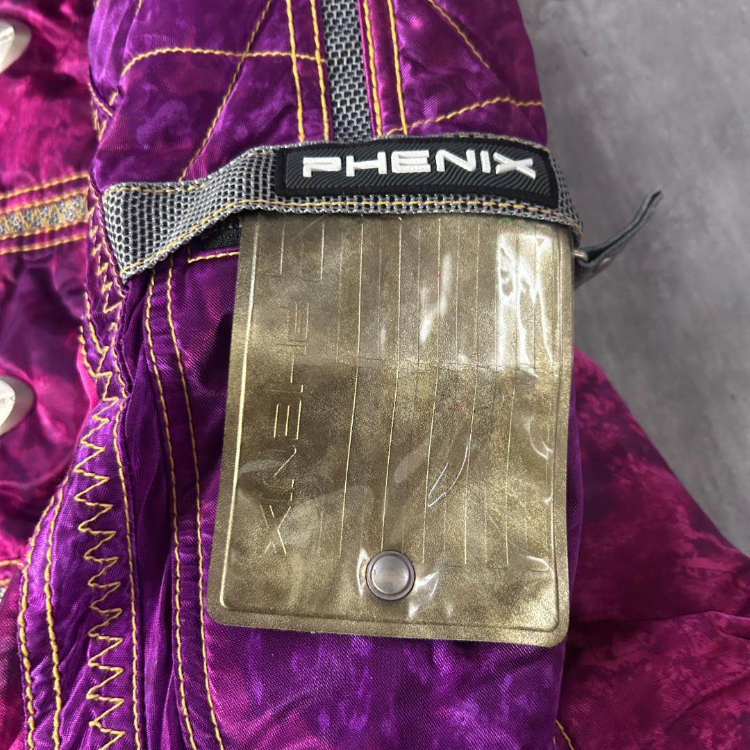 C739 未使用級 PHENIX スキーウェア 上下 メンズ紫 スノボーウェア