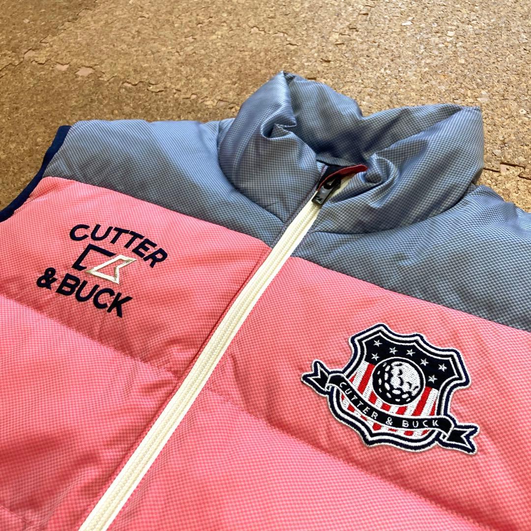 【美品】CUTTER&BUCK カッターアンドバック　ダウンベストゴルフMメンズ