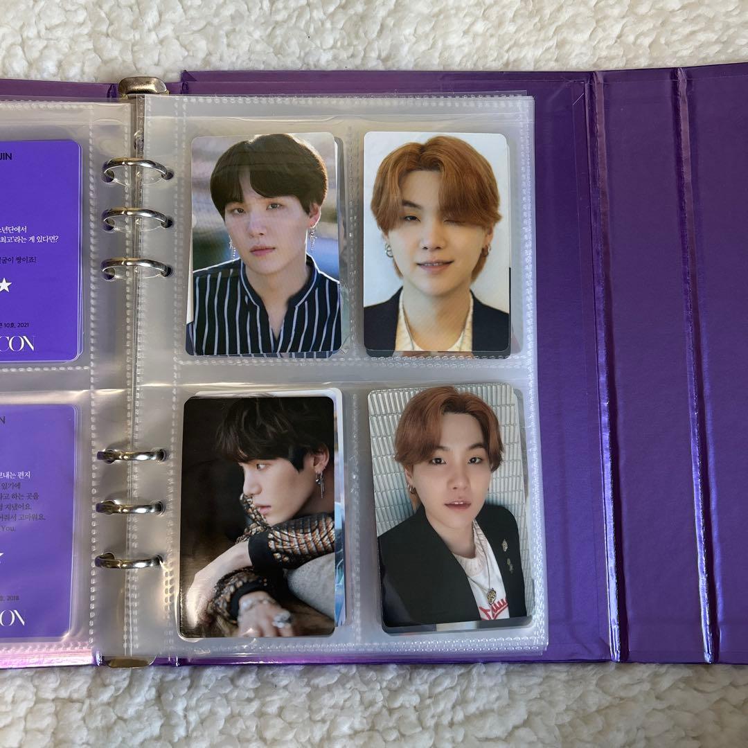 BTS フォトカードブック 紫色 サイン入り