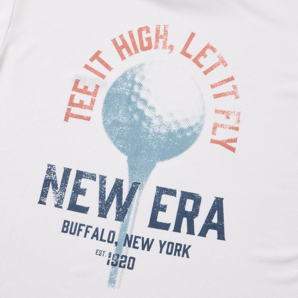 NEWERA GOLF 長袖 モックネック ゴルフボール ホワイト Lサイズ