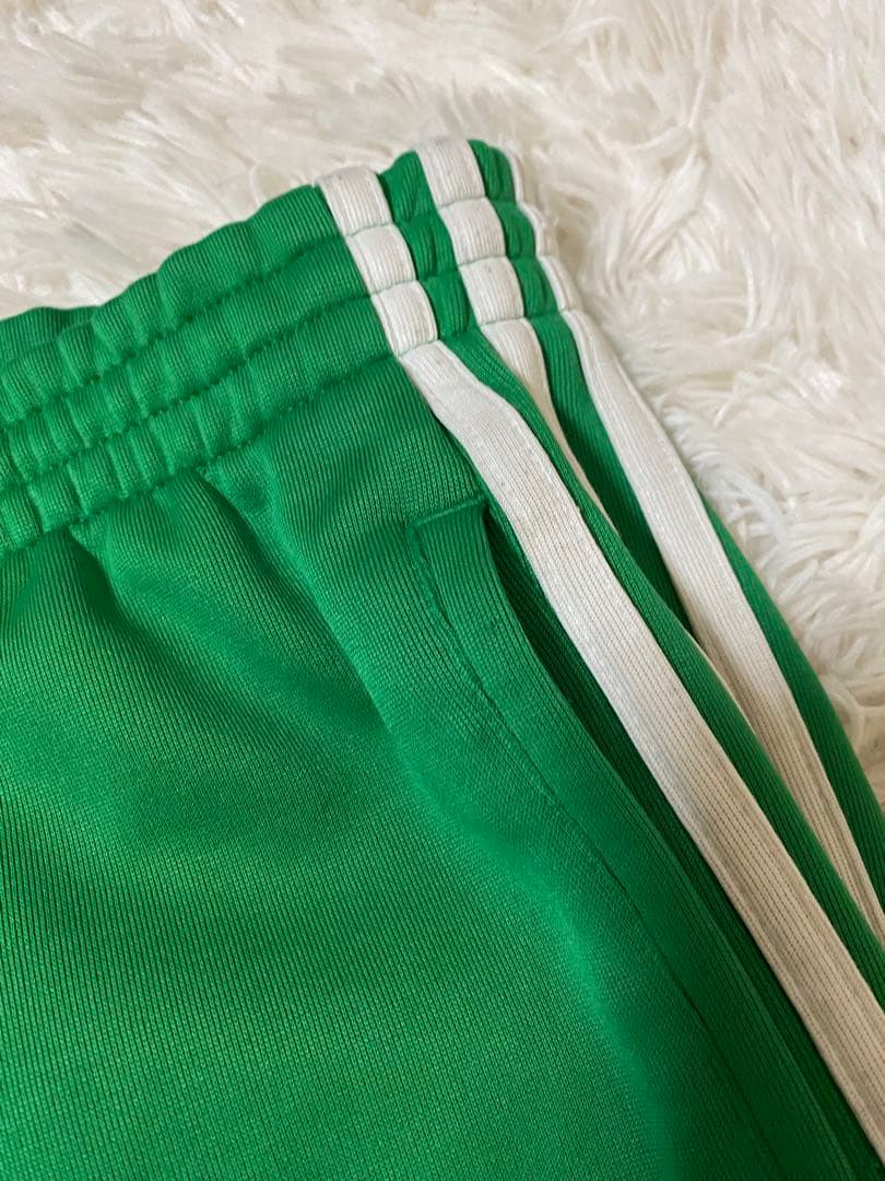 adidas グリーン ジャージパンツ　トラックパンツ　LL