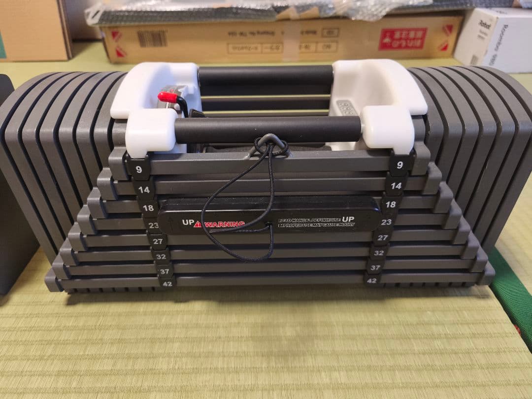 【引取限定】ブロックダンベル 可変式 TOPFILM 42kg 2個セット