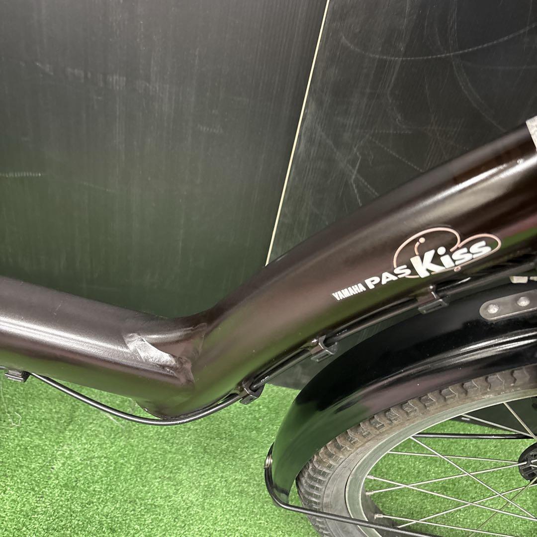 電動自転車 YAMAHA PAS kiss ブラウン 3人乗り対応　82