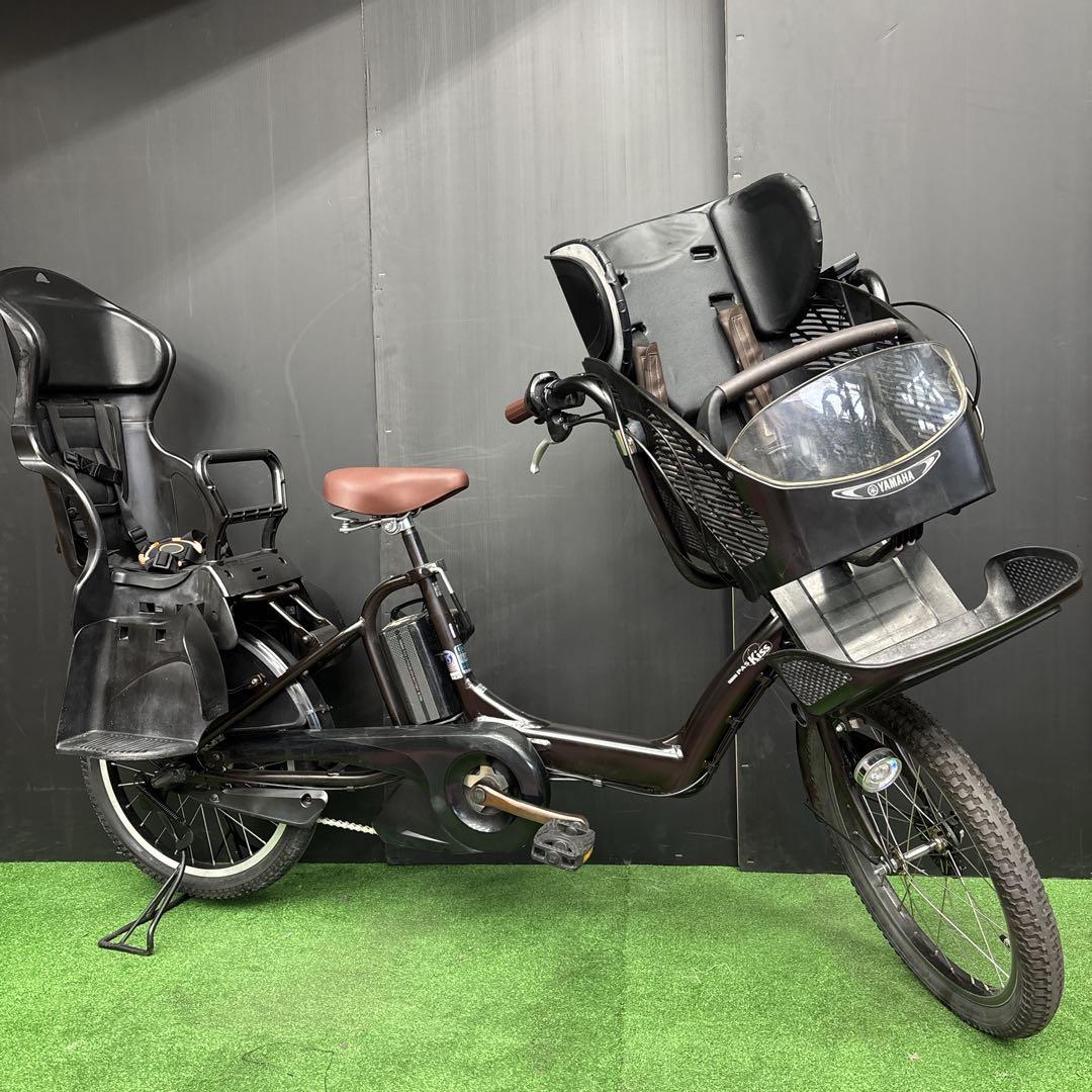 電動自転車 YAMAHA PAS kiss ブラウン 3人乗り対応　82
