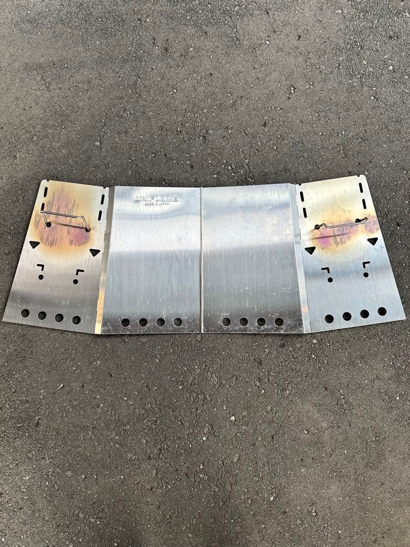 ユニフレーム　薪グリル　レギュラー　旧型　ロストウォール付き