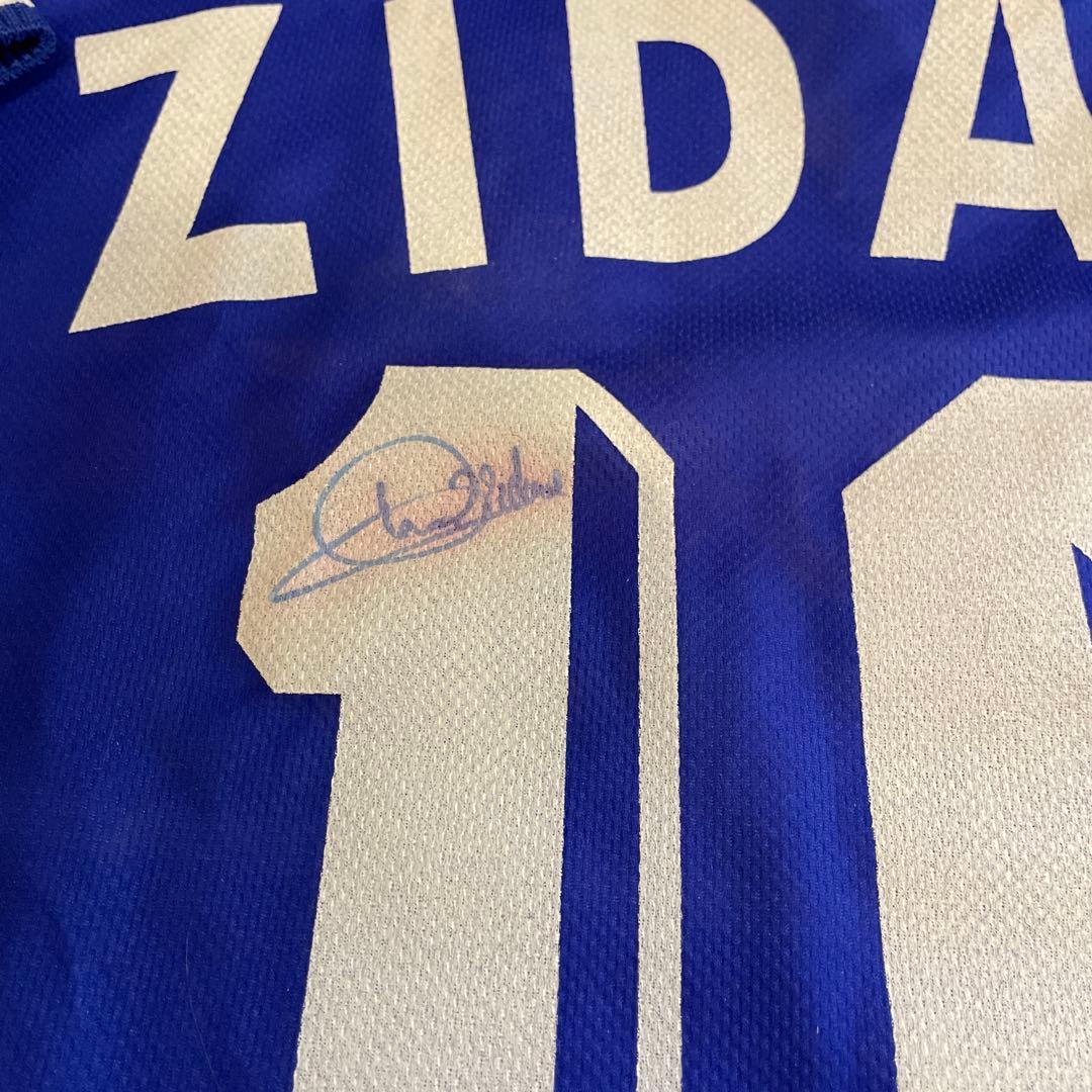 adidas フランス代表 ZIDANE 10 XLジャージ　サイン入り