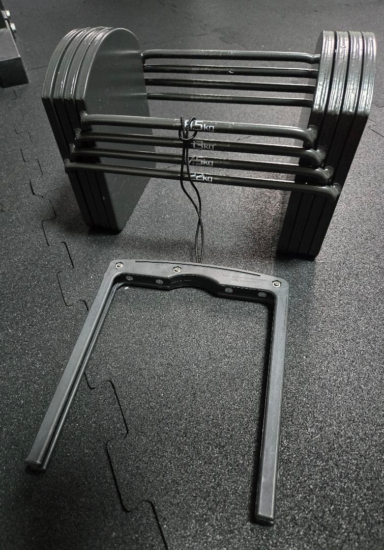 可変式ブロックダンベル　２２kg　２セット➀