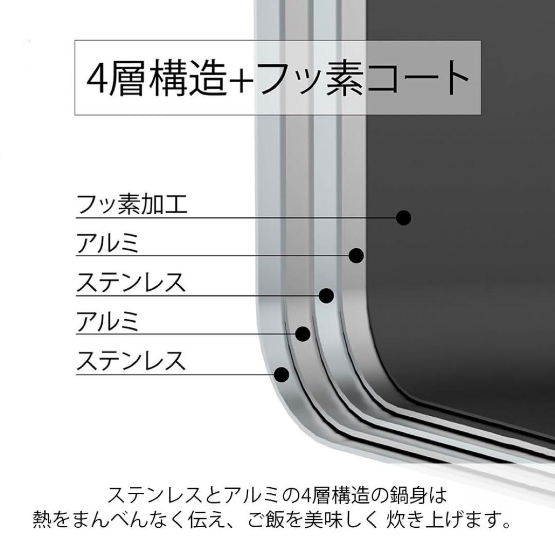 新品未使用　HARIO(ハリオ) ご飯釜 雪平 IH対応 1~3合用 シルバー