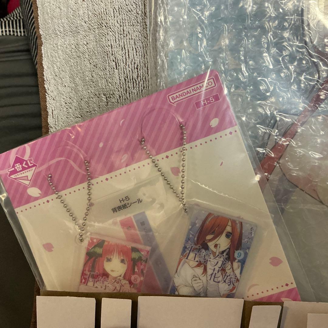 一番くじ五等分の花嫁　C賞中野三玖バストアップアクリルボード原作イラスト他全６点