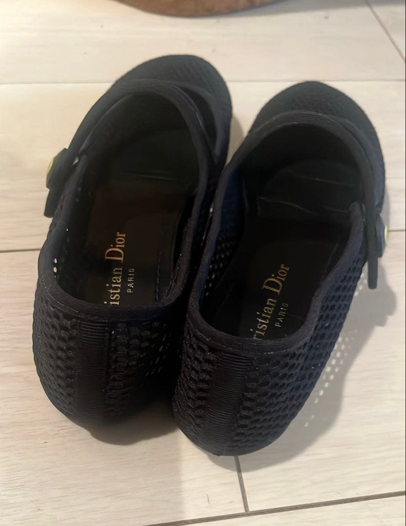 週末お値引き‼️DIOR メッシュバレエシューズ　BLACK
