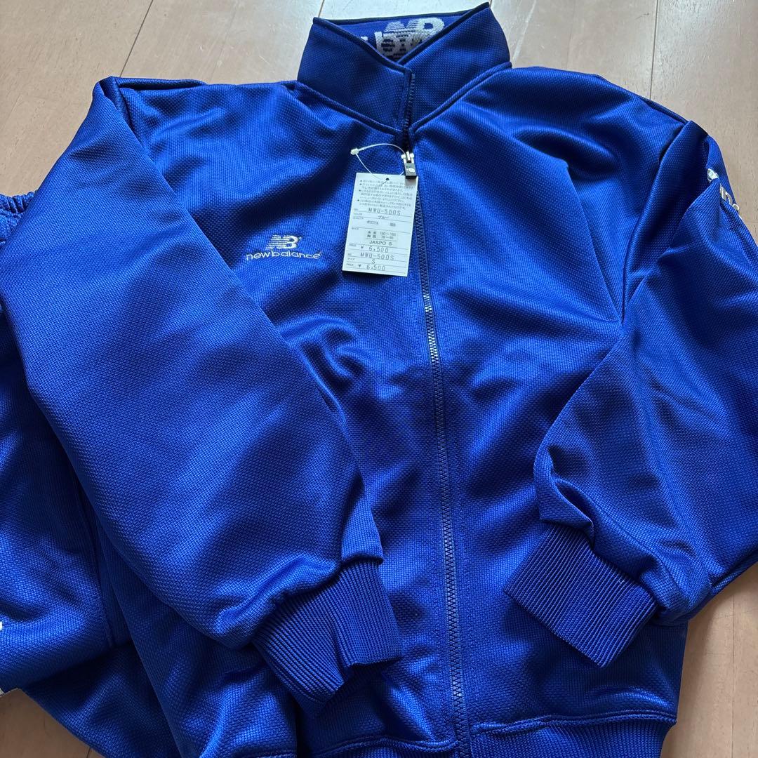 new balance ジャージ上下セット MWU-500S Sサイズ ブルー