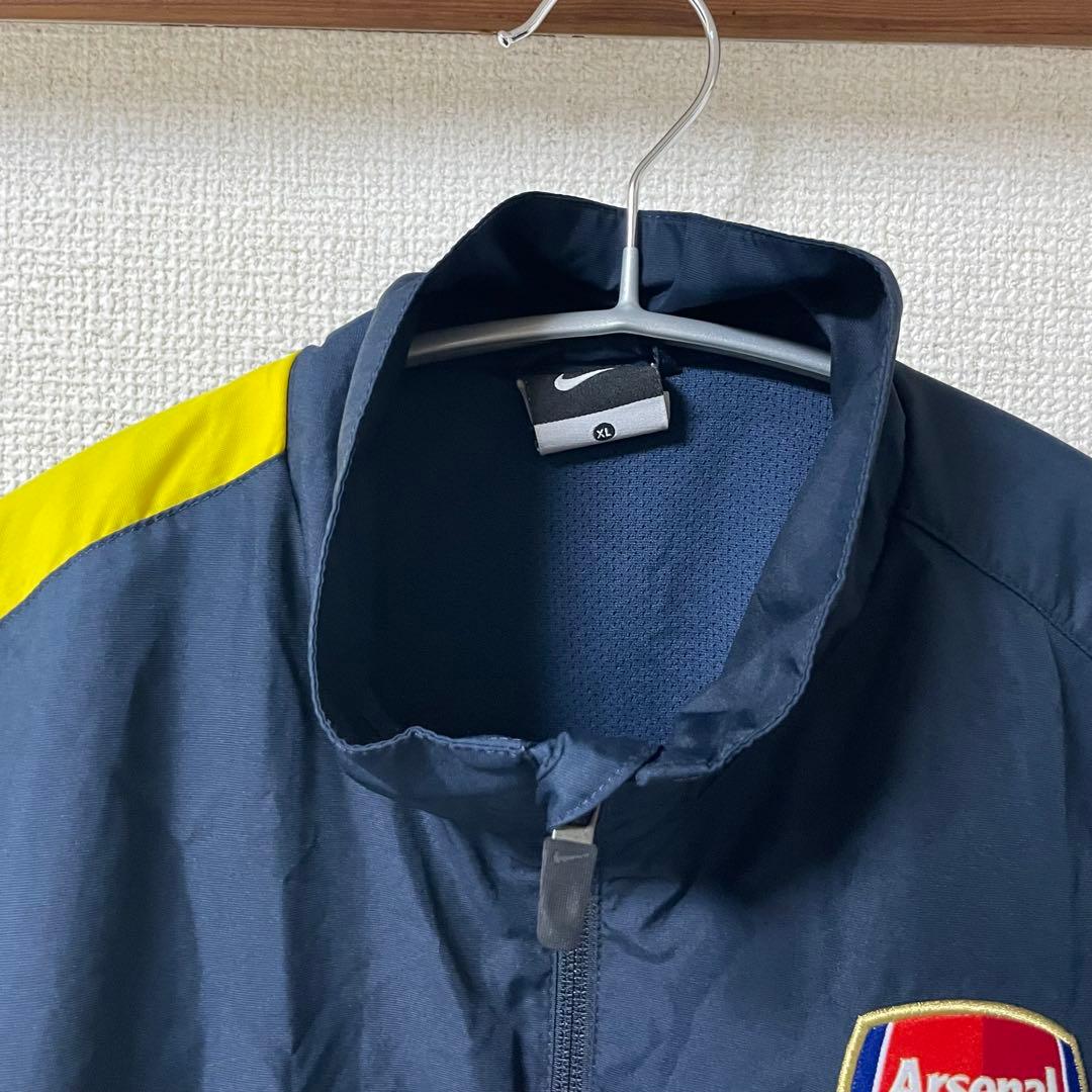 ナイキ　アーセナル　ナイロンジャケット　ウインドブレーカー　紺/黄　XL