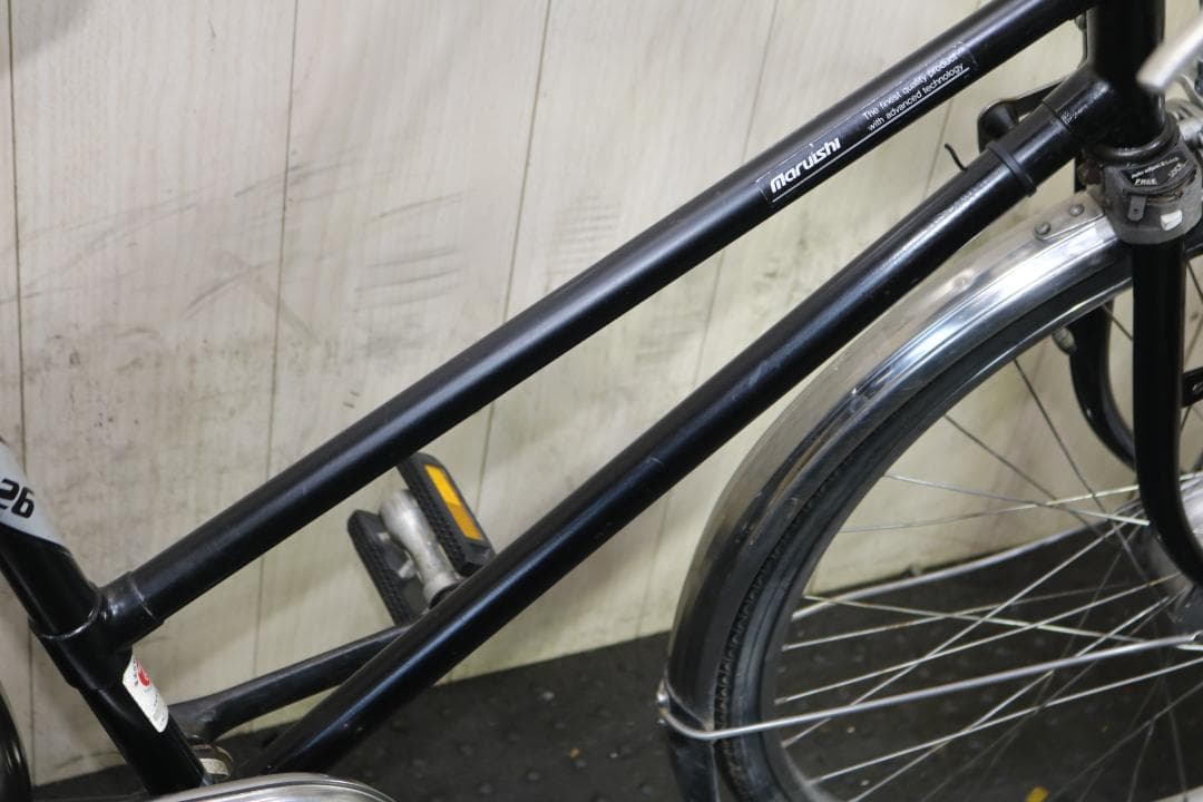 丸石自転車 PREMIER 26インチ PS-26 AUTO LEDレトロ自転車