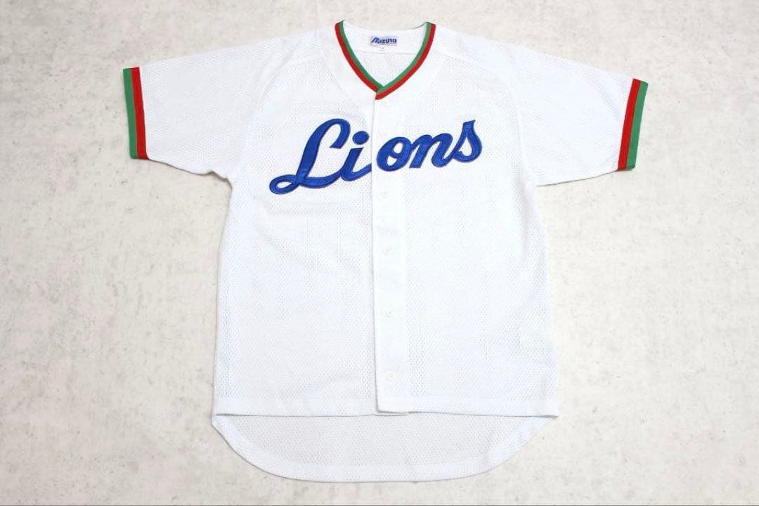 【新品】フリー　レトロ　ヴィンテージ　西武　ライオンズ　ミズノ　ユニフォーム