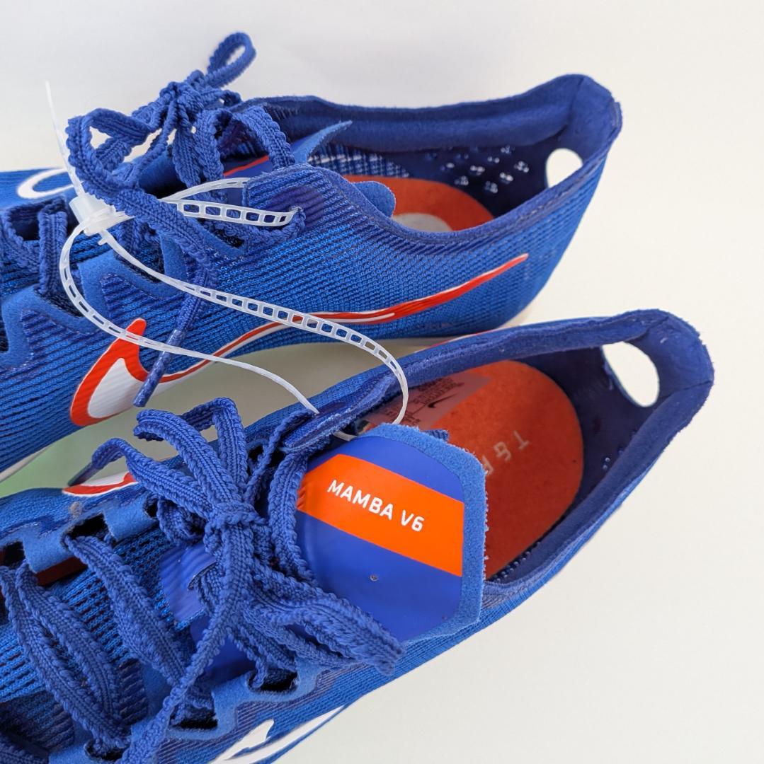 NIKE スパイク ロゴ大きめ 陸上競技 マンバ6 ブルー US11 29cm