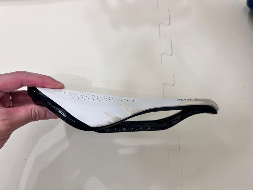 S-WORKS POWER ホワイトサドル 143mm