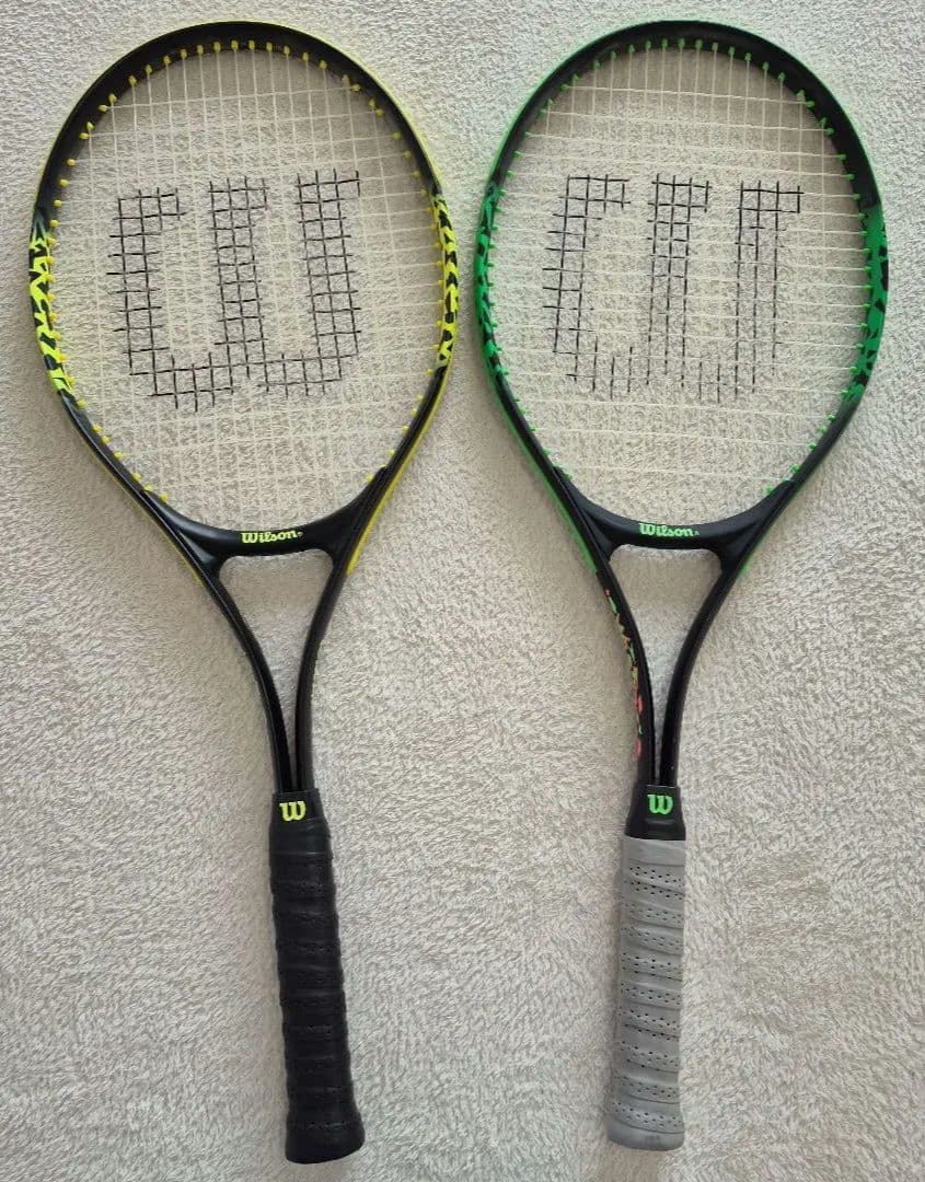 Wilson テニスラケット 2本セット ケース付き 初心者向け すぐ使える」