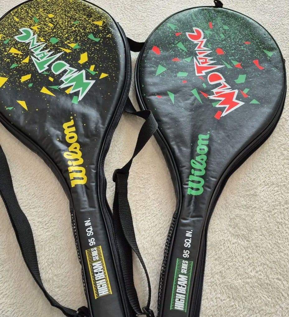 Wilson テニスラケット 2本セット ケース付き 初心者向け すぐ使える」