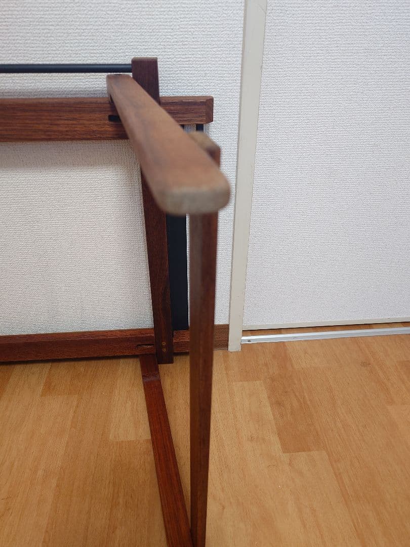 【美品】折りたたみ式木製アウトドアテーブル