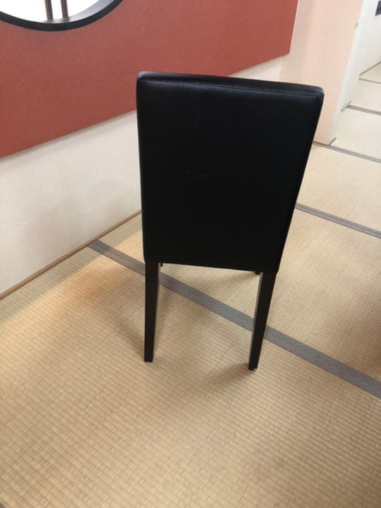 カフェ　12脚セット椅子　合皮　黒