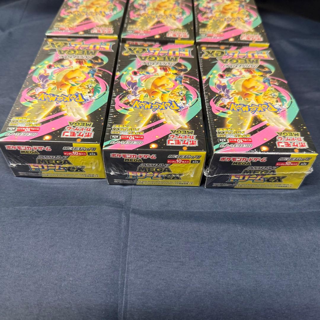 【新品•未開封•シュリンク付き】ポケモンカード メガドリームEX 6BOX