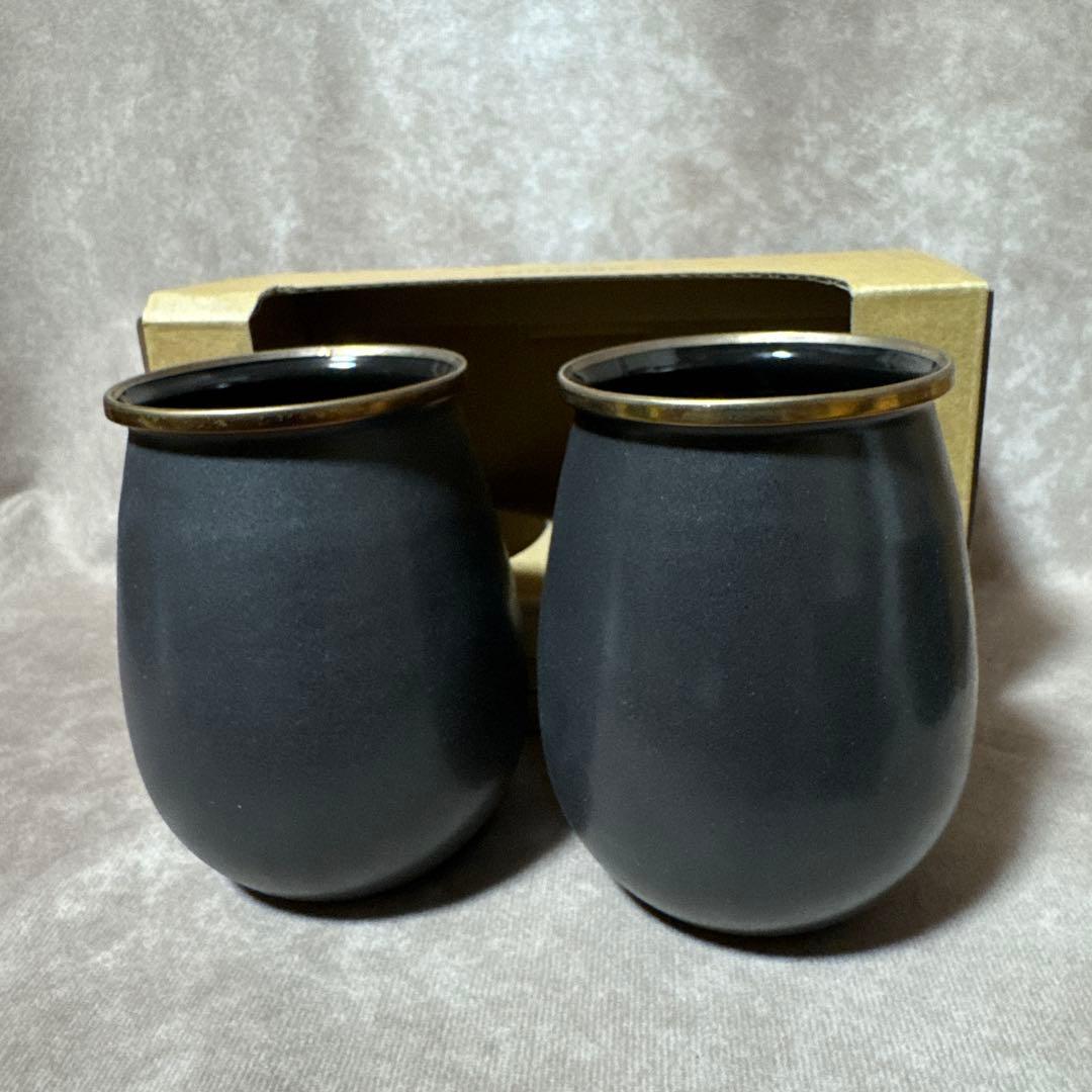 ベアボーンズ エナメル カップセット タンブラー エスプレッソ 6個 チャコール