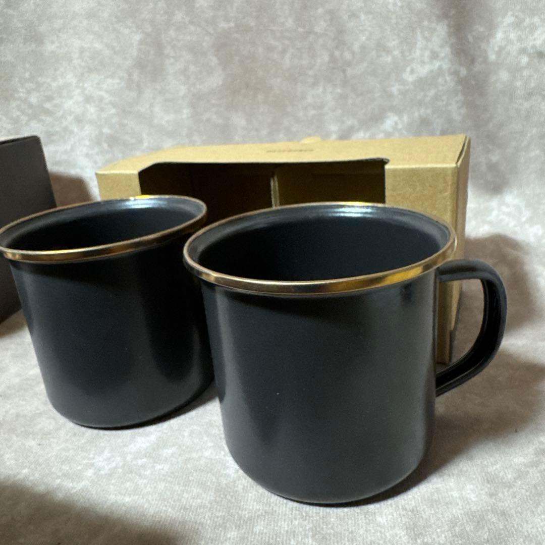 ベアボーンズ エナメル カップセット タンブラー エスプレッソ 6個 チャコール