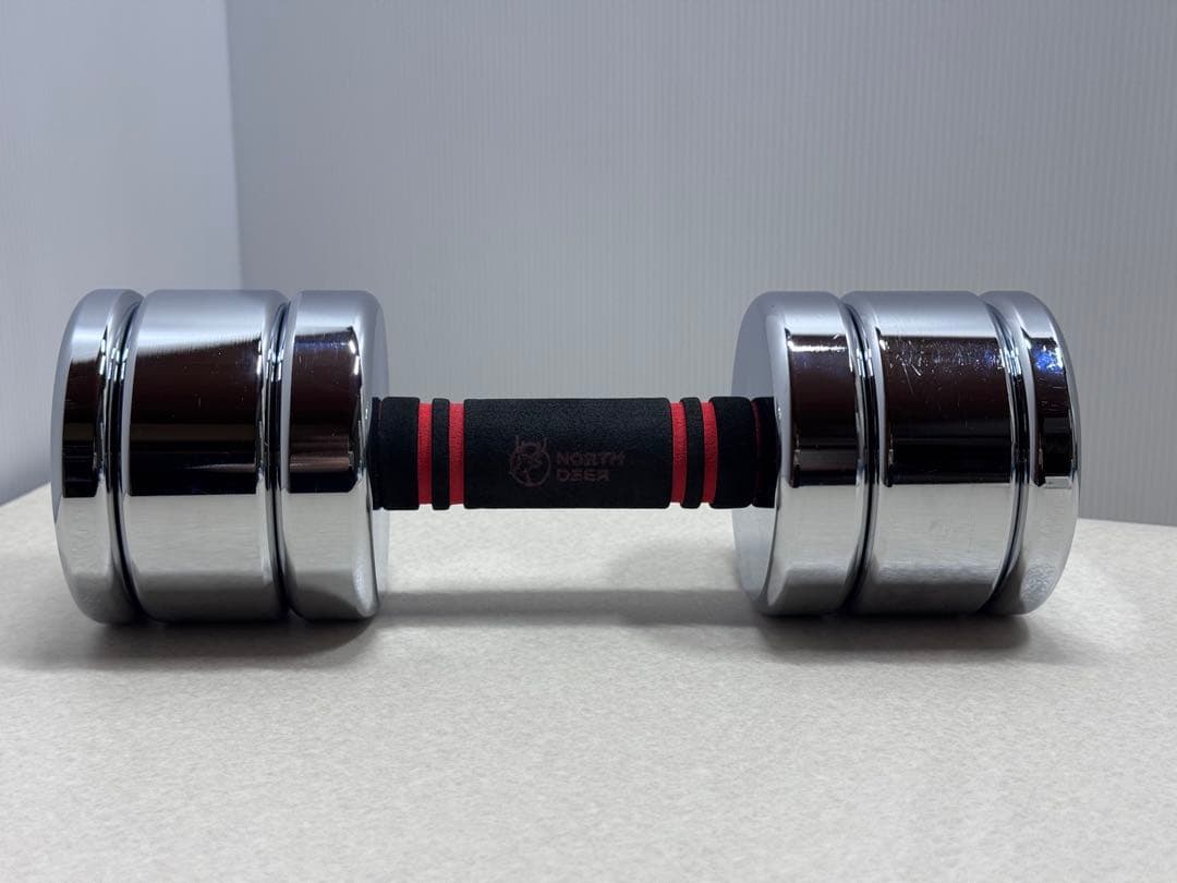 Northdeer　可変式スチール製ダンベル 10kg 2個セット　鏡面仕上げ
